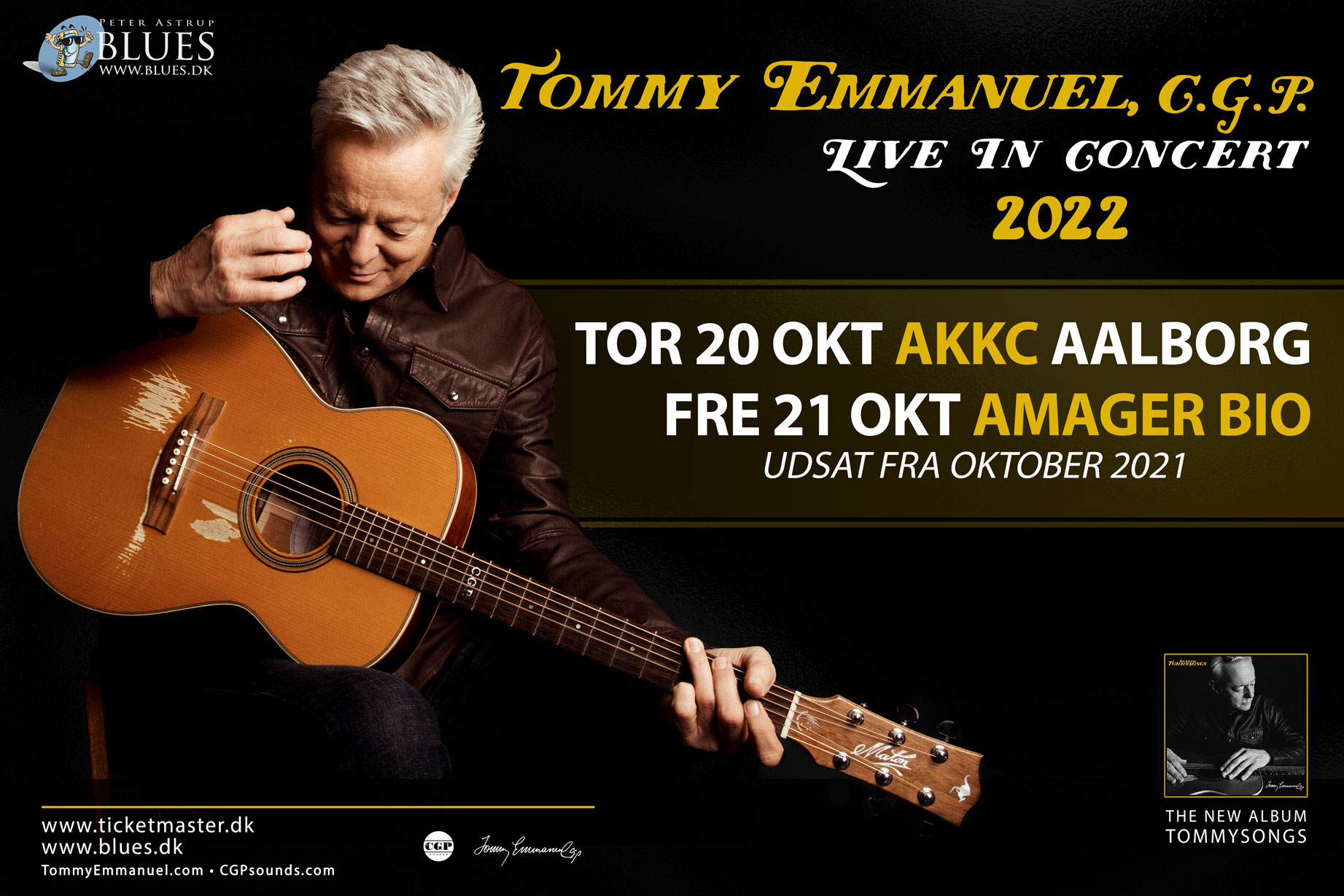 Tommy Emmanuel 2021 turne, udsat til oktober 2022