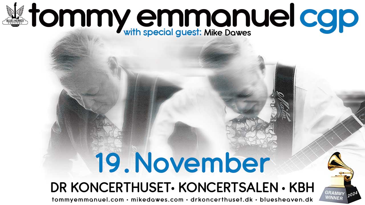 GRAMMY® 2024 vinder Tommy Emmanuel giver eksklusiv show i DR Koncerthuset