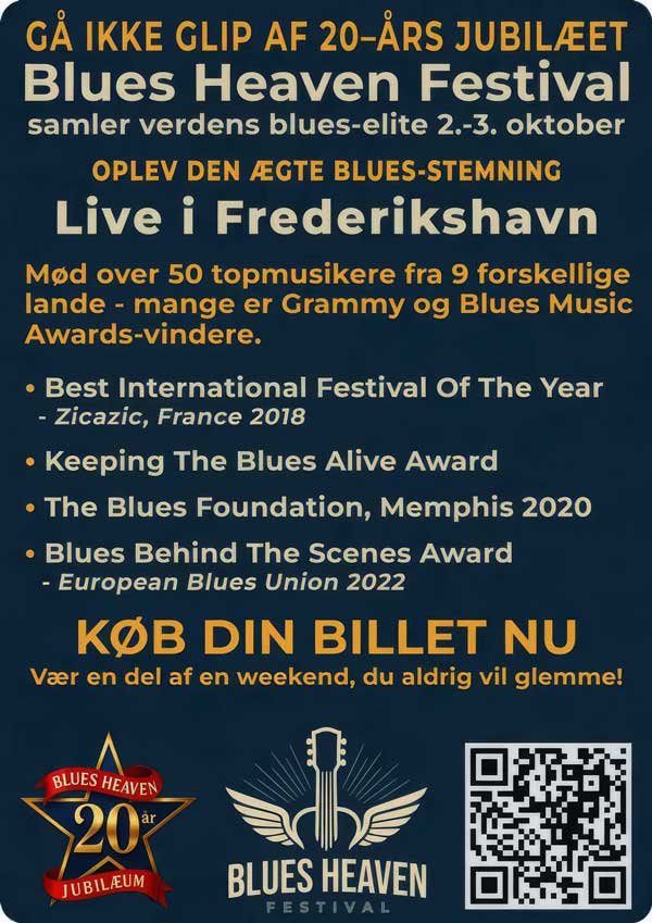 A4-flyer 2026 – bagside - grafik til pressebrug - Blues Heaven