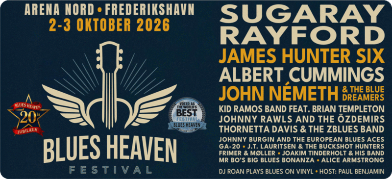 Web-banner – bredformat - grafik til pressebrug - Blues Heaven