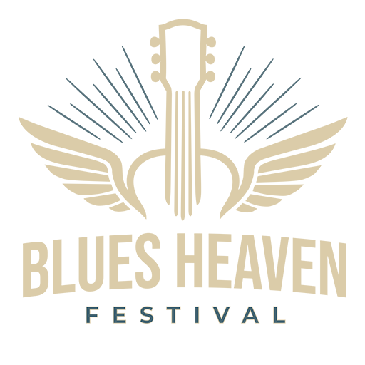 Blues Heaven logo – cream - logo til pressebrug