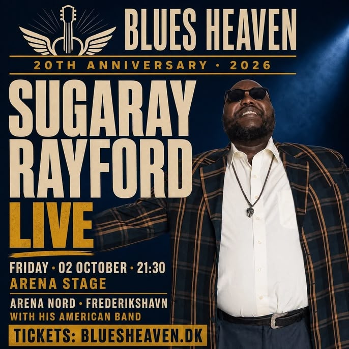 Sugaray Rayford – kvadrat - grafik til pressebrug - Blues Heaven